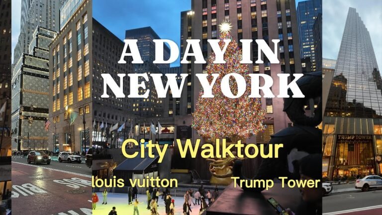 NEW YORK Night CHRISTMAS Walk inkl. Louis Vuitton, Trump tower , Rockefeller center Christmas tree🎄🎅