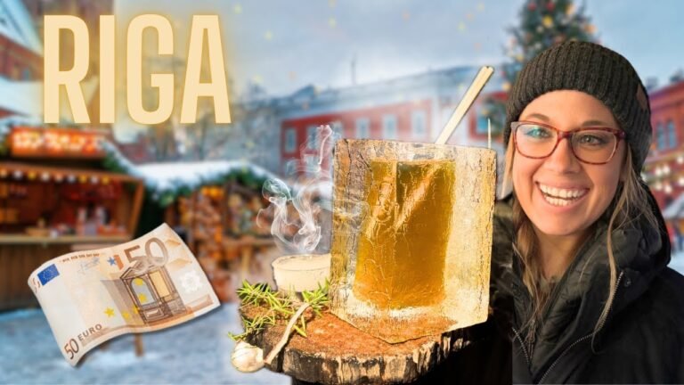 What €50 Gets You At The RIGA Christmas Market 🇱🇻 FOOD Tour in LATVIA!